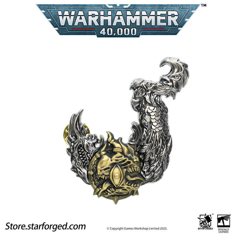 Starforged Warhammer 40K Lords of the Immaterium The Chaos Gods Mark of Ruinous Powers Pin Badge Men's Jewelry Accessories - Image 10