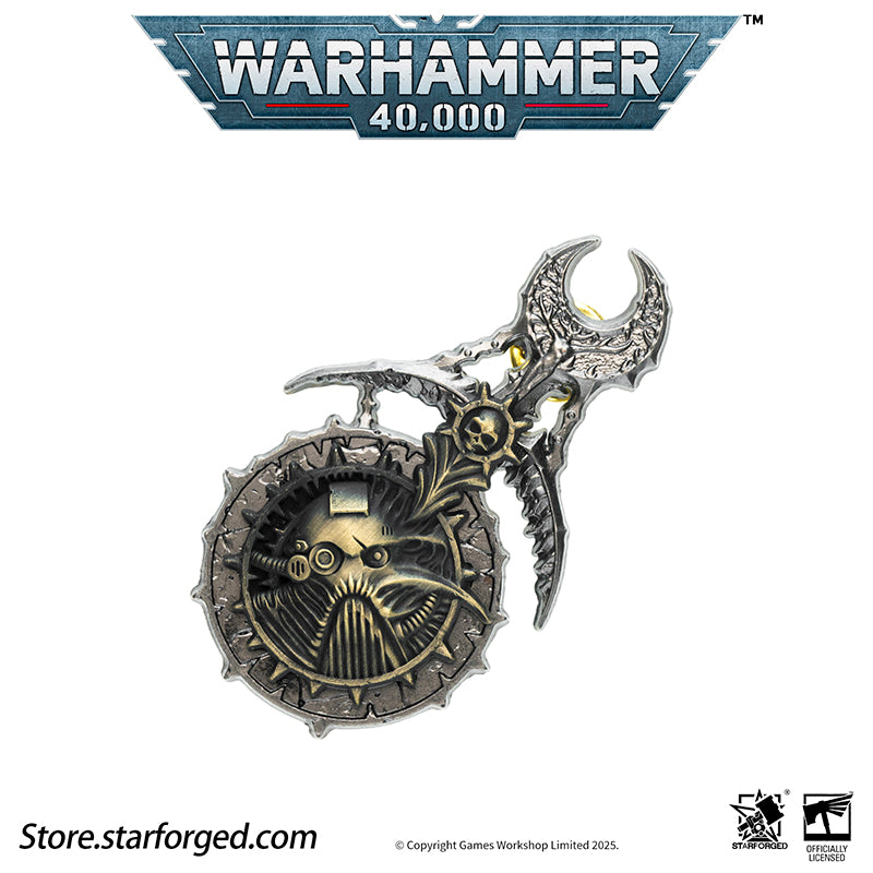 Starforged Warhammer 40K Lords of the Immaterium The Chaos Gods Mark of Ruinous Powers Pin Badge Men's Jewelry Accessories - Image 11