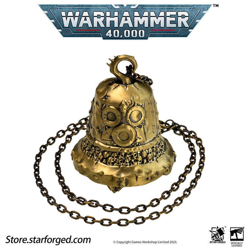 Starforged Warhammer 40K Pustulant Plague Bell of Nurgle Chaos Warriors Copper Pendant Other - Image 11