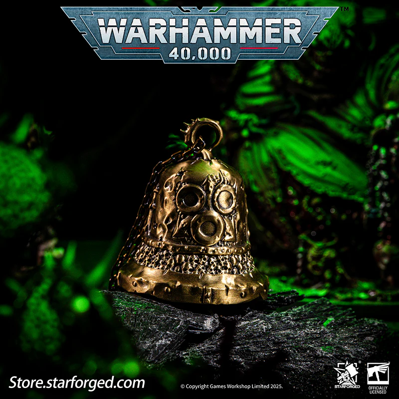 Starforged Warhammer 40K Pustulant Plague Bell of Nurgle Chaos Warriors Copper Pendant Other - Image 2
