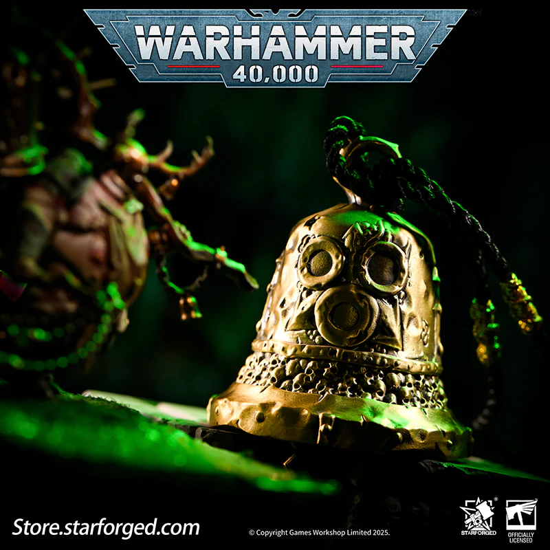 Starforged Warhammer 40K Pustulant Plague Bell of Nurgle Chaos Warriors Copper Pendant Other - Image 3