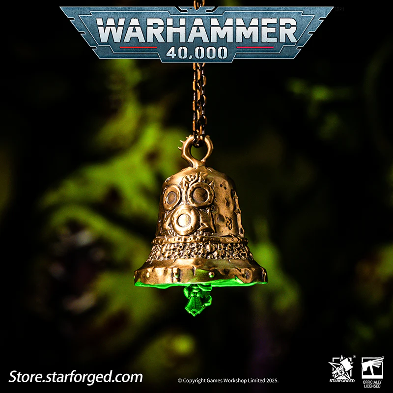 Starforged Warhammer 40K Pustulant Plague Bell of Nurgle Chaos Warriors Copper Pendant Other - Image 4