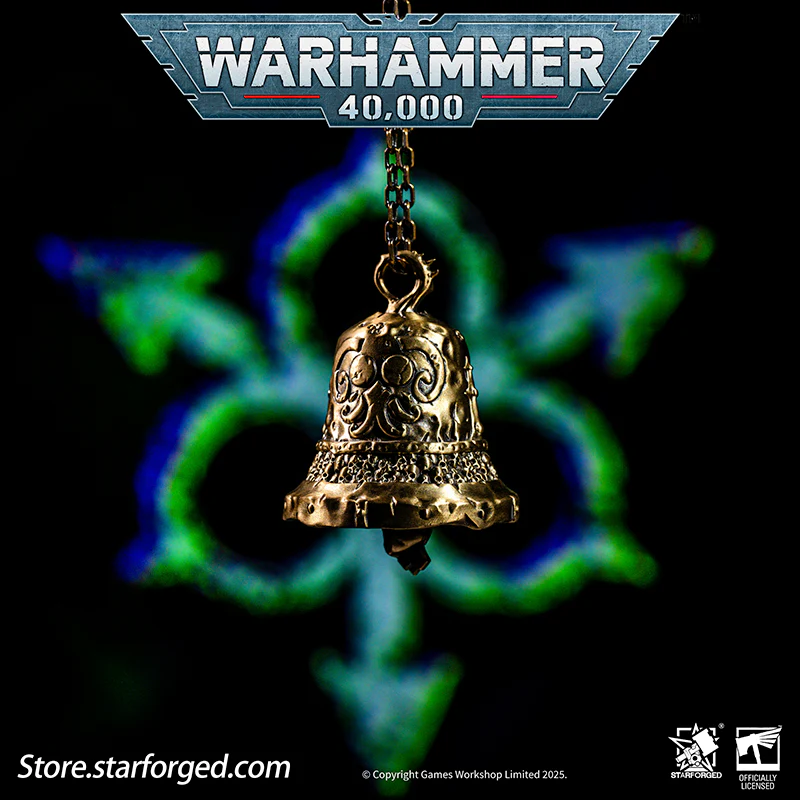 Starforged Warhammer 40K Pustulant Plague Bell of Nurgle Chaos Warriors Copper Pendant Other - Image 6