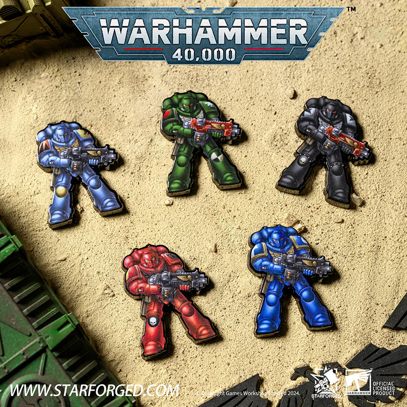 Starforged Warhammer 40K Primaris Space Marines PSM Chapter Pin Badge Refrigerator Magnet Other - Image 11
