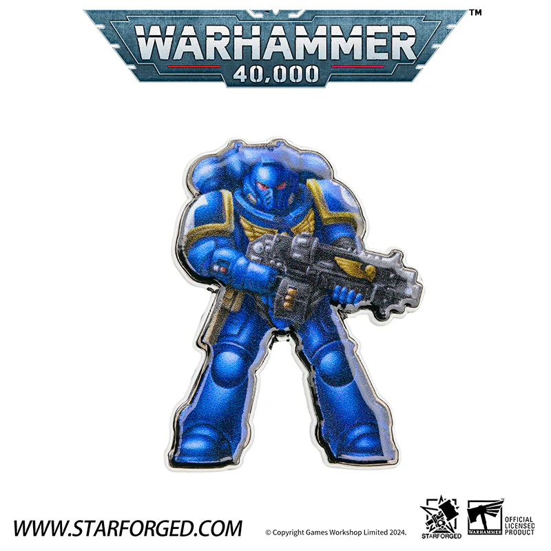 Starforged Warhammer 40K Primaris Space Marines PSM Chapter Pin Badge Refrigerator Magnet Other - Image 12