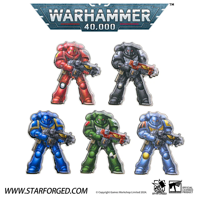 Starforged Warhammer 40K Primaris Space Marines PSM Chapter Pin Badge Refrigerator Magnet Other - Image 8