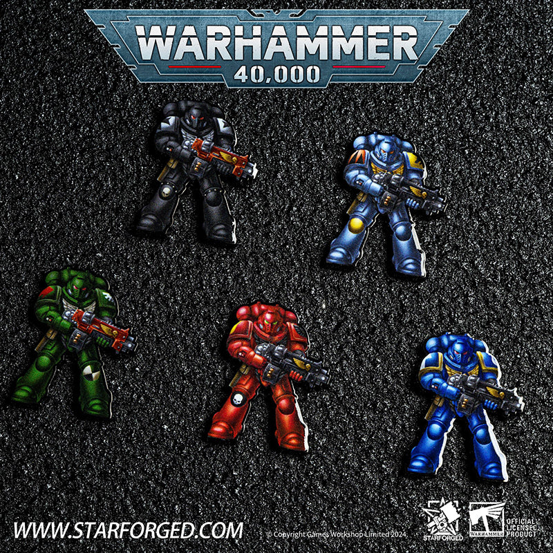 Starforged Warhammer 40K Primaris Space Marines PSM Chapter Pin Badge Refrigerator Magnet Other - Image 9