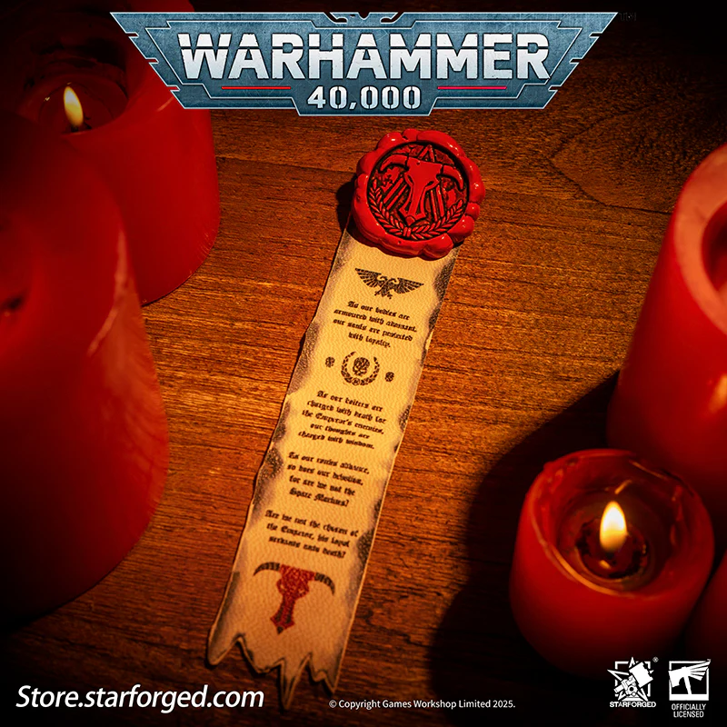 Starforged Warhammer 40K Purity Seal Minotaur Chapter Space Marine Badge Men's Accessories - Image 2