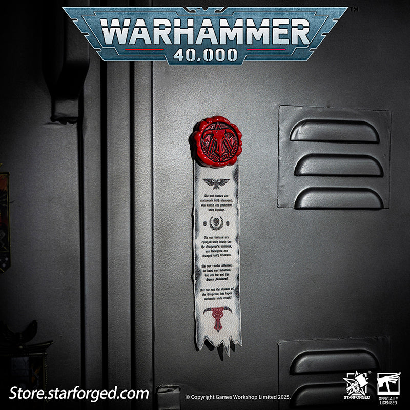 Starforged Warhammer 40K Purity Seal Minotaur Chapter Space Marine Badge Men's Accessories - Image 6