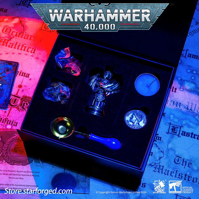 Starforged Warhammer 40K Seal of the Imperial Regent Roboute Guilliman Busts - Image 4