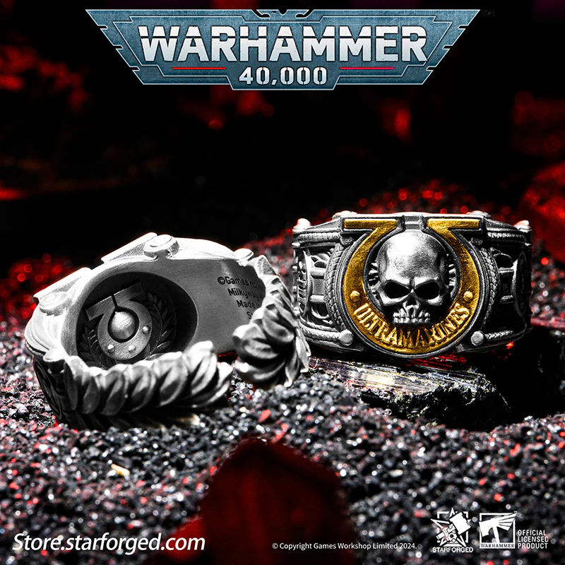 Starforged Warhammer 40K Sigil Ring of Ultramar & Ultramarines Space Marine Legion Men's Ring - Image 11