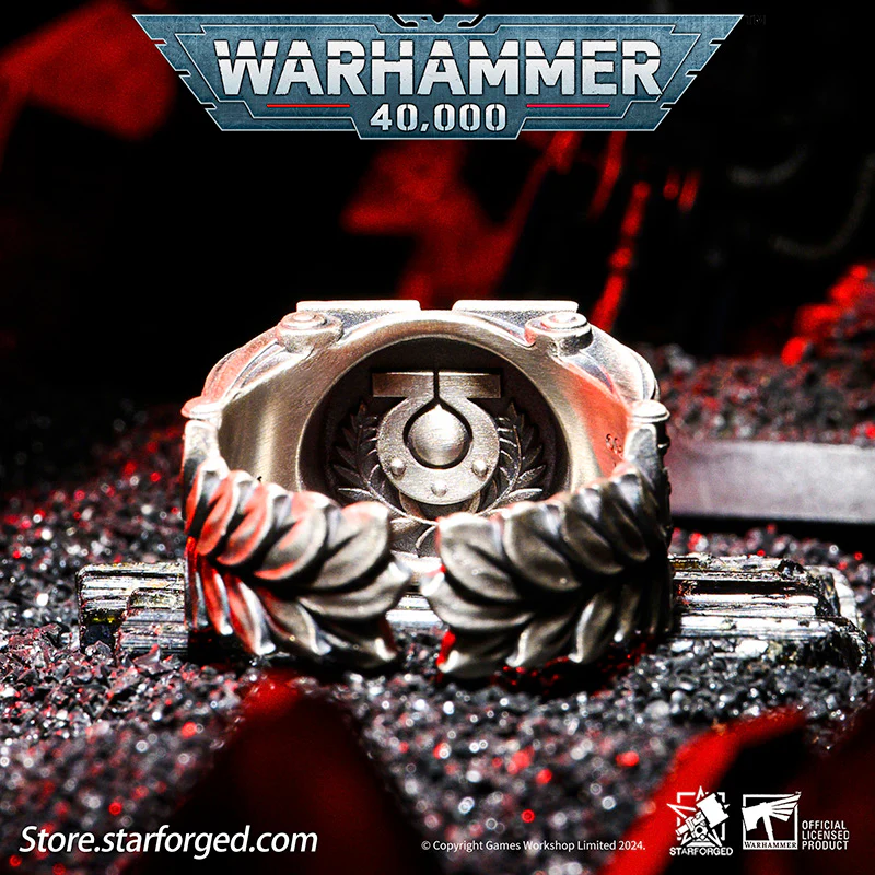 Starforged Warhammer 40K Sigil Ring of Ultramar & Ultramarines Space Marine Legion Men's Ring - Image 12