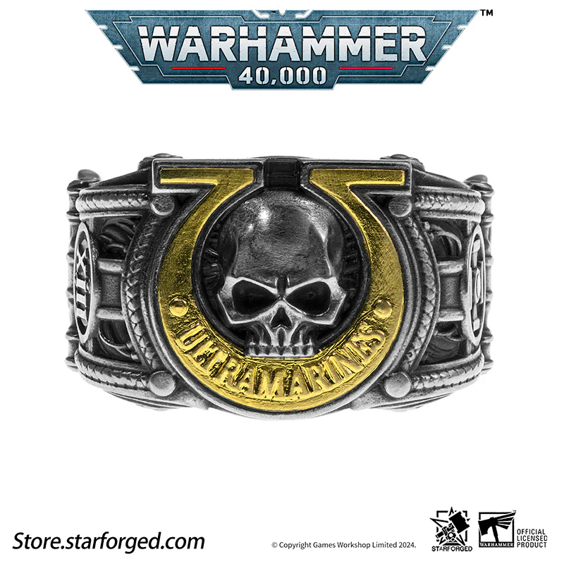 Starforged Warhammer 40K Sigil Ring of Ultramar & Ultramarines Space Marine Legion Men's Ring - Image 13