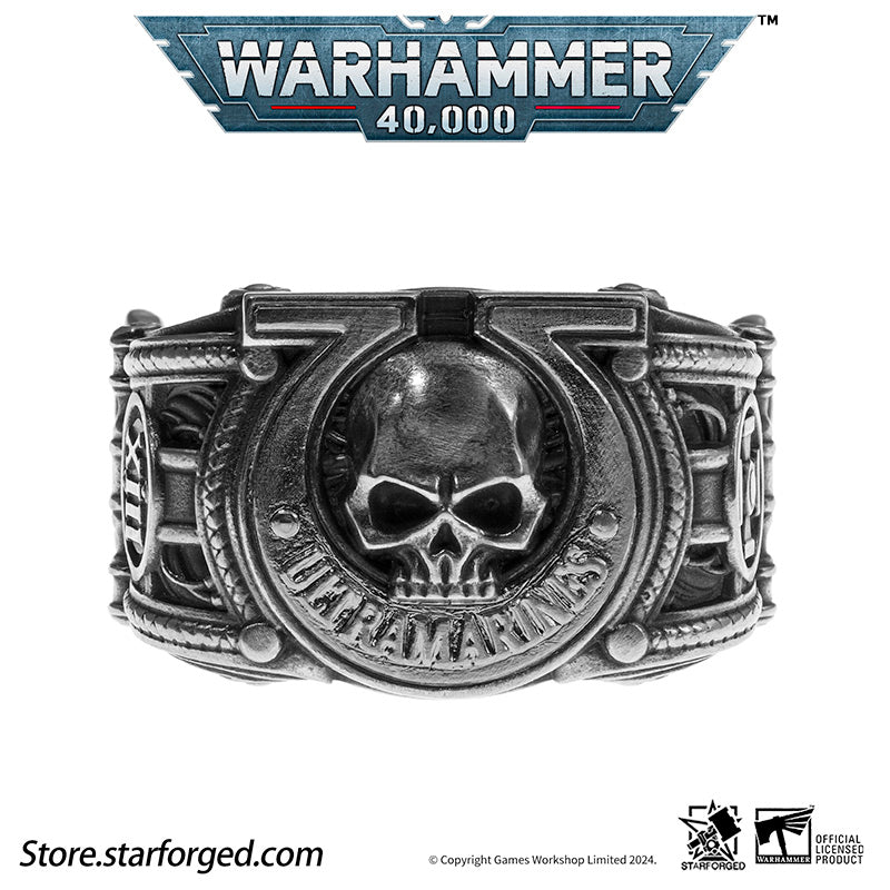 Starforged Warhammer 40K Sigil Ring of Ultramar & Ultramarines Space Marine Legion Men's Ring - Image 14
