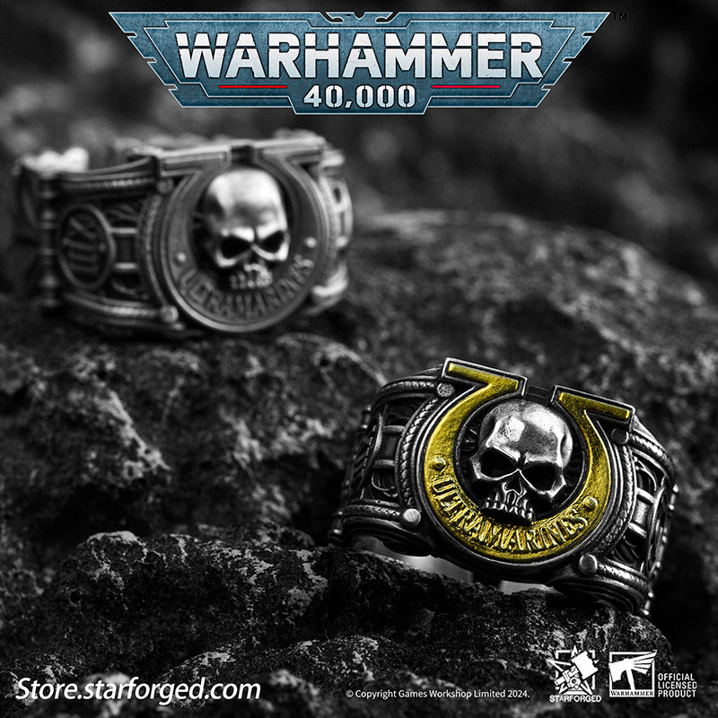 Starforged Warhammer 40K Sigil Ring of Ultramar & Ultramarines Space Marine Legion Men's Ring - Image 4