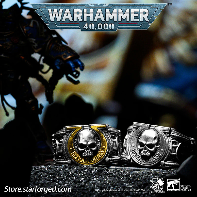 Starforged Warhammer 40K Sigil Ring of Ultramar & Ultramarines Space Marine Legion Men's Ring - Image 7