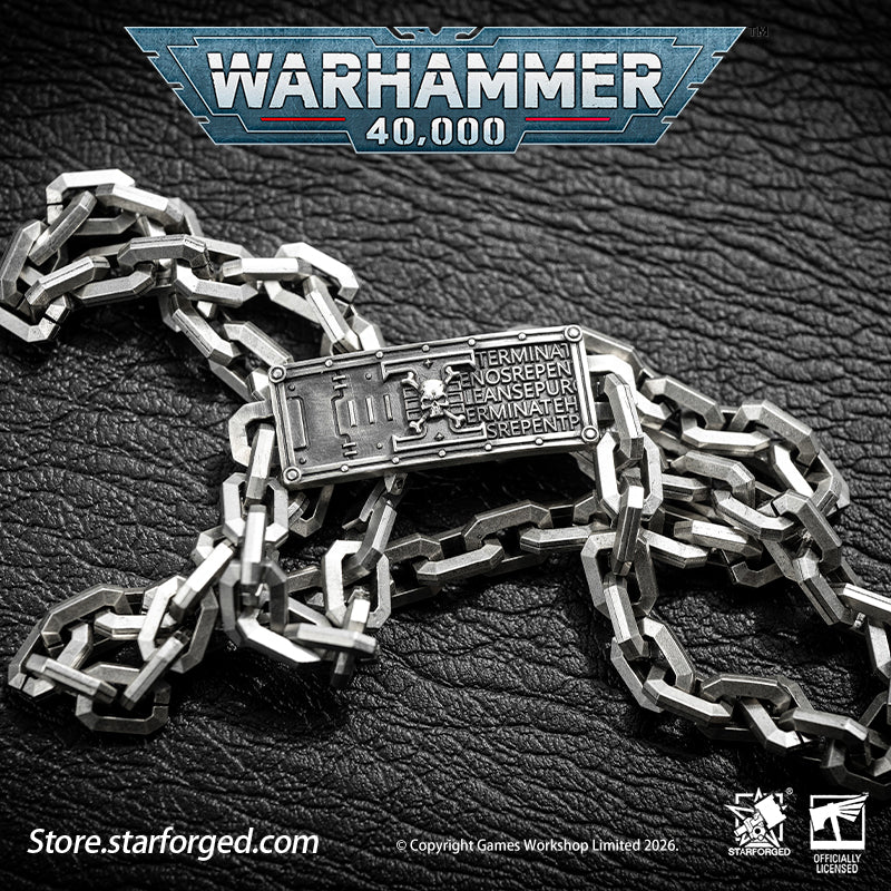 Starforged Warhammer 40K Space Marine Deathwatch Chain Bracelet Fashion Accessories