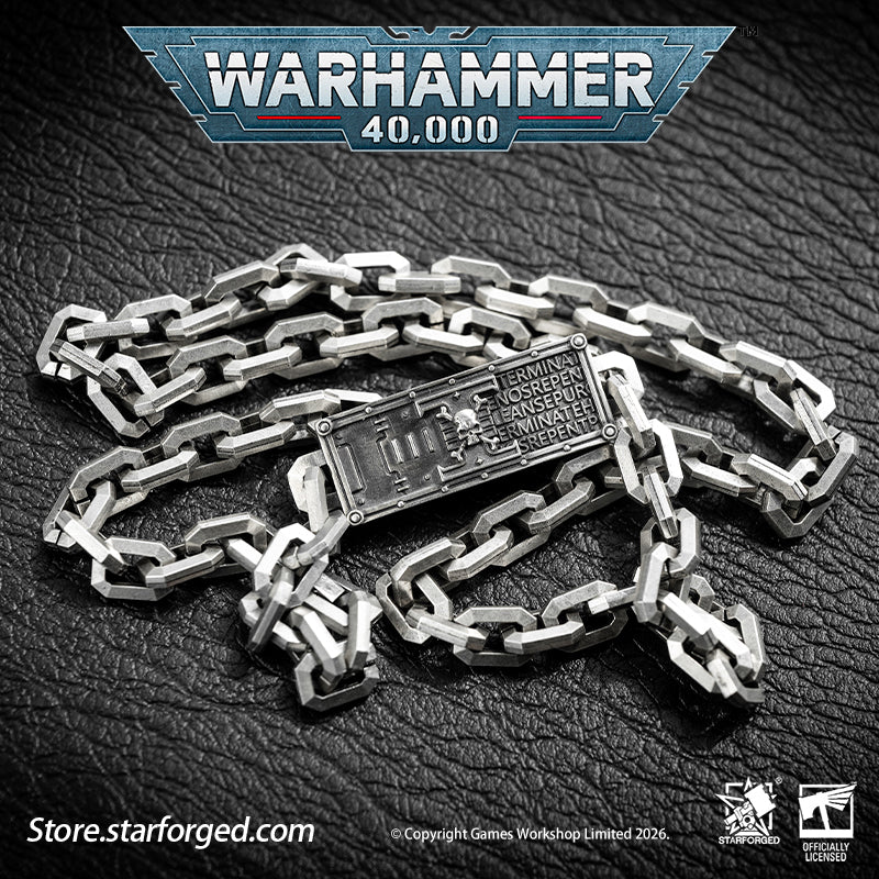 Starforged Warhammer 40K Space Marine Deathwatch Chain Bracelet Fashion Accessories - Image 2
