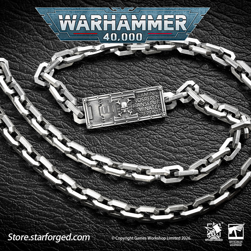 Starforged Warhammer 40K Space Marine Deathwatch Chain Bracelet Fashion Accessories - Image 3