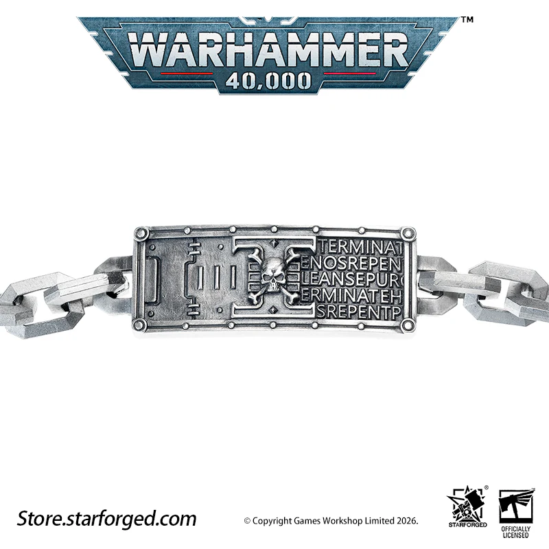 Starforged Warhammer 40K Space Marine Deathwatch Chain Bracelet Fashion Accessories - Image 7