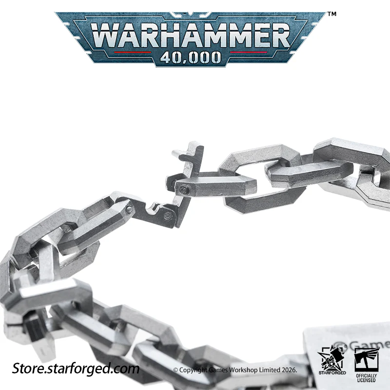 Starforged Warhammer 40K Space Marine Deathwatch Chain Bracelet Fashion Accessories - Image 8