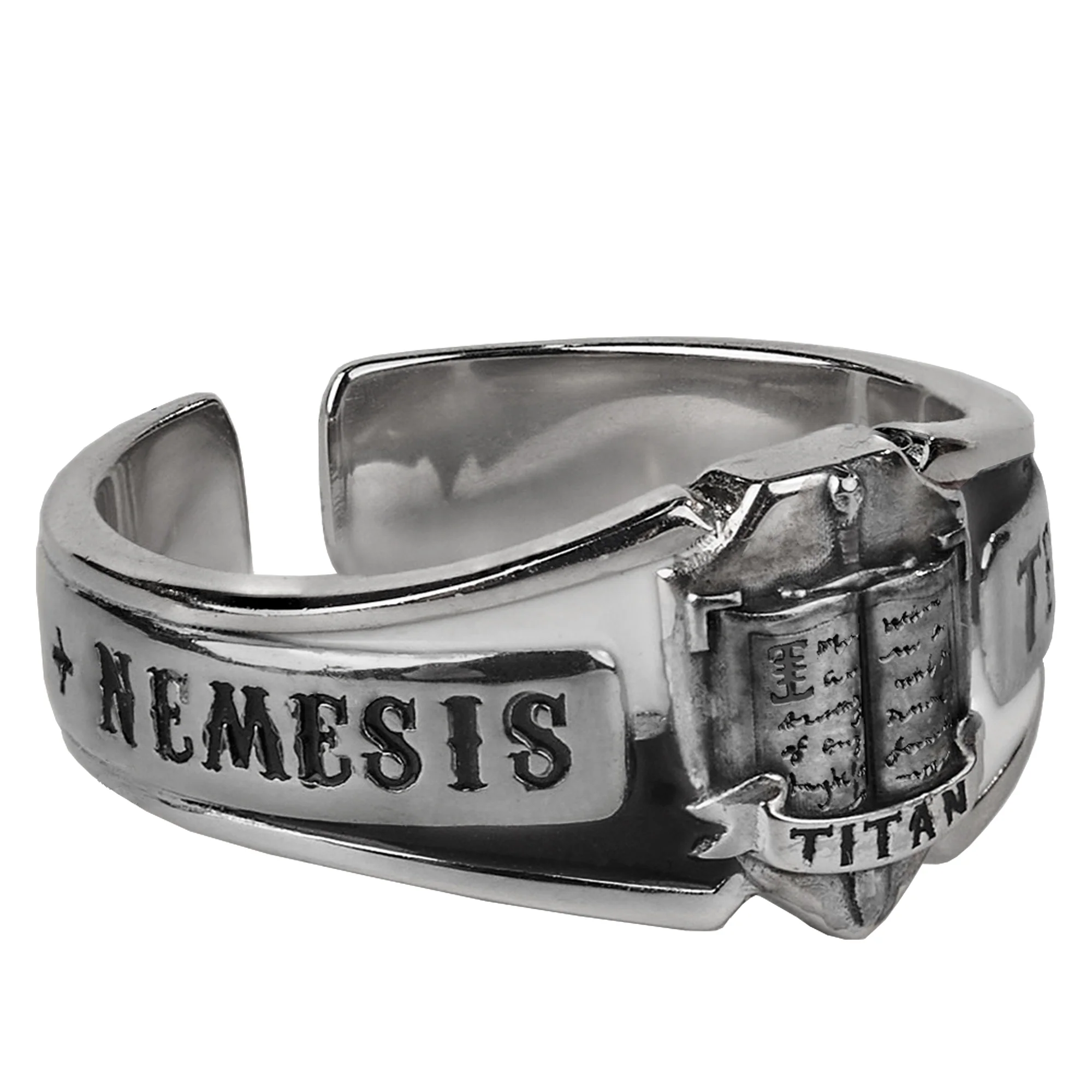 Starforged Warhammer 40K Space Marine Grey Knight Kaldor Draigo Oath ring Men's Gift Sterling Silver - Image 4
