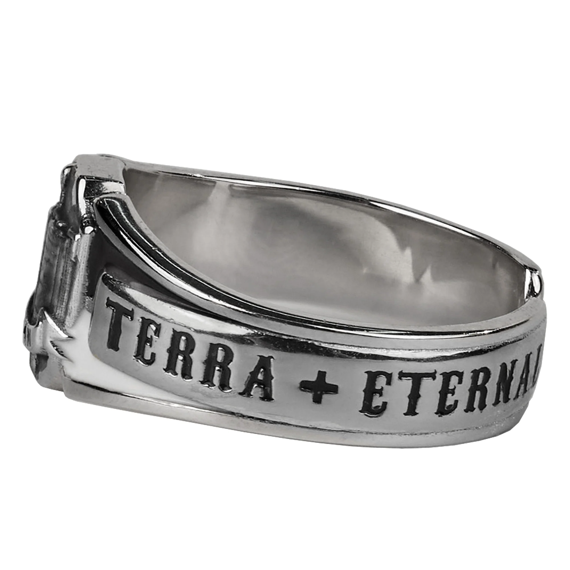 Starforged Warhammer 40K Space Marine Grey Knight Kaldor Draigo Oath ring Men's Gift Sterling Silver - Image 6