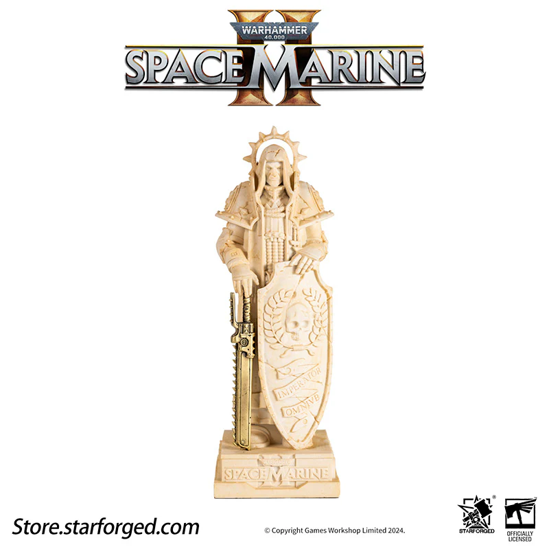 Starforged Warhammer 40K Space Marine II Sector Imperialis Statue Bookend Ornament - Image 14