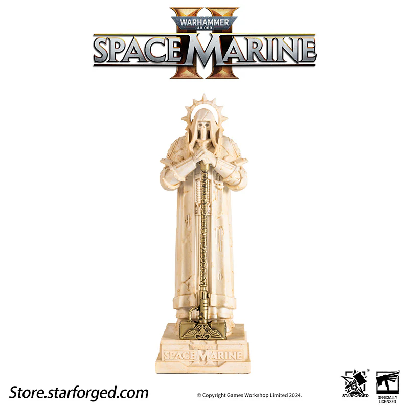 Starforged Warhammer 40K Space Marine II Sector Imperialis Statue Bookend Ornament - Image 15