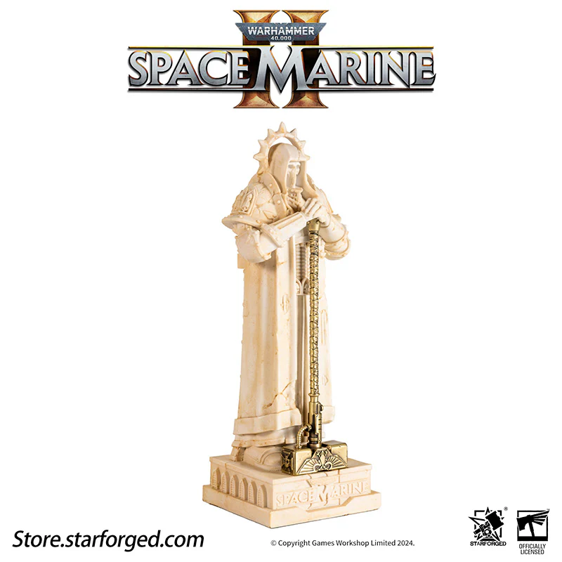 Starforged Warhammer 40K Space Marine II Sector Imperialis Statue Bookend Ornament - Image 16