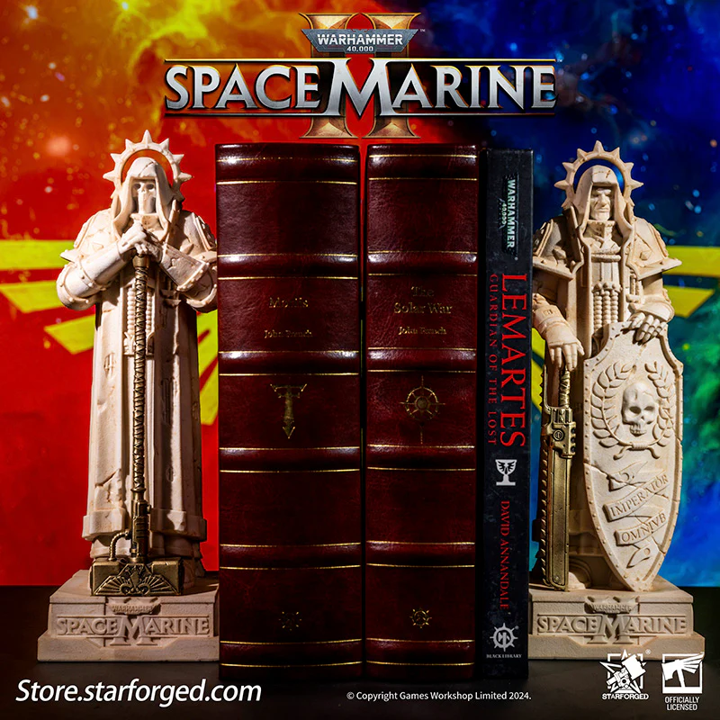 Starforged Warhammer 40K Space Marine II Sector Imperialis Statue Bookend Ornament - Image 6