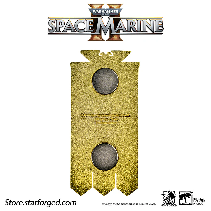 Starforged Warhammer 40K Space Marines 2 Ultramarines Second Company Military Flag Refrigerator Magnet Other - Image 8