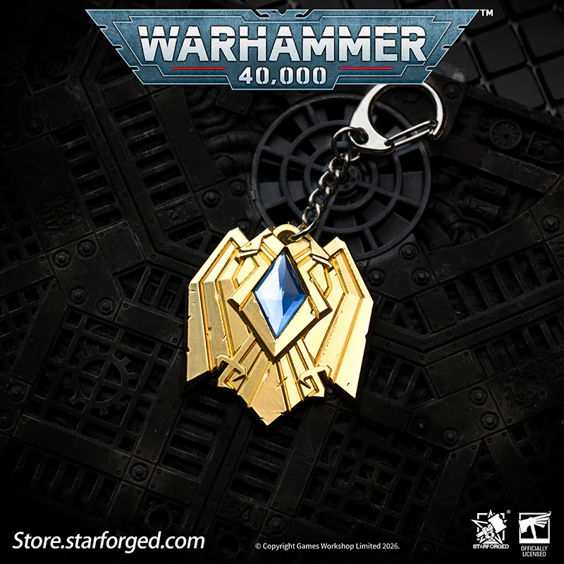 Starforged Warhammer 40K Space Marines Adeptus Custodes Signat Extremis Key Chain Men's Fashion Jewelry - Image 3