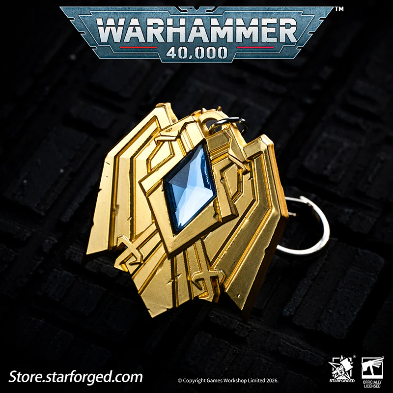 Starforged Warhammer 40K Space Marines Adeptus Custodes Signat Extremis Key Chain Men's Fashion Jewelry - Image 6