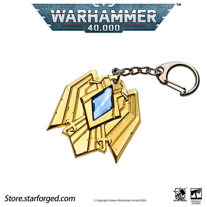 Starforged Warhammer 40K Space Marines Adeptus Custodes Signat Extremis Key Chain Men's Fashion Jewelry - Image 8