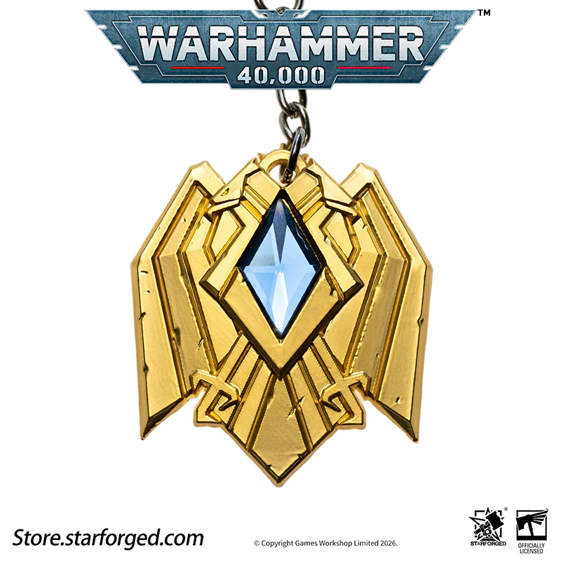 Starforged Warhammer 40K Space Marines Adeptus Custodes Signat Extremis Key Chain Men's Fashion Jewelry - Image 9