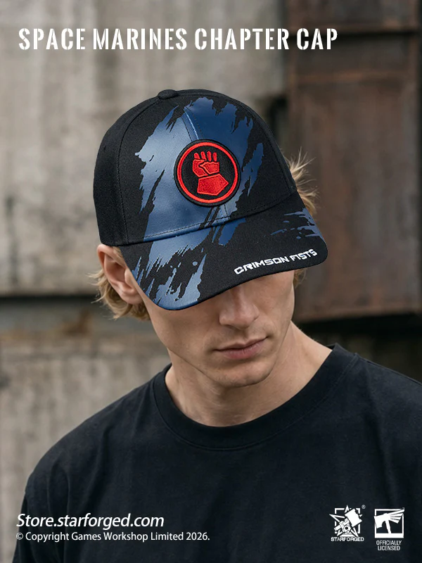 Starforged Warhammer 40K Space Marines Chapters Hats Wave 2 Death Wing Lanenters Mantis Warriors Carcharodons Blood Raven Wing Crimson Fists Flesh Tears Red Scorpion Snapback Baseball Peaked Cap Game Merchandise Warhammer Gifts Fashion Accessories - Image 31