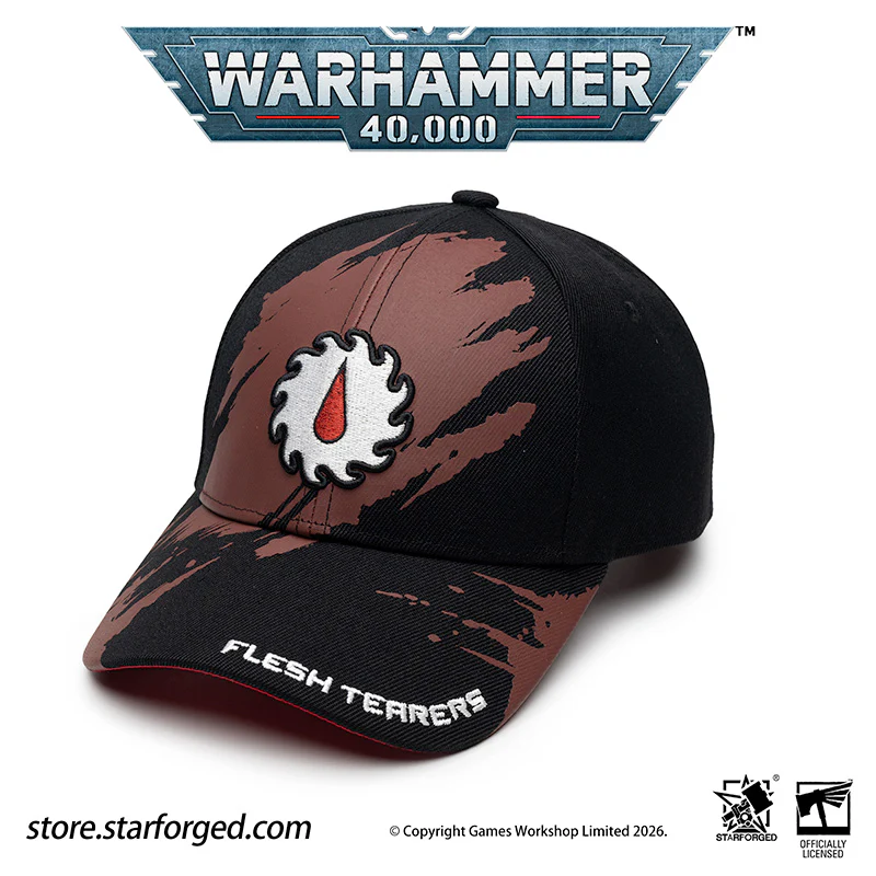 Starforged Warhammer 40K Space Marines Chapters Hats Wave 2 Death Wing Lanenters Mantis Warriors Carcharodons Blood Raven Wing Crimson Fists Flesh Tears Red Scorpion Snapback Baseball Peaked Cap Game Merchandise Warhammer Gifts Fashion Accessories - Image 8