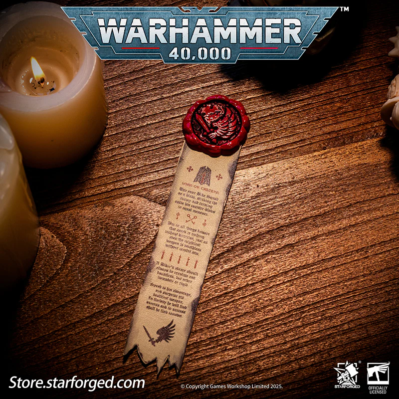 Starforged Warhammer 40K Space Marines Death Company Raven Wing Purity Seal Collection Men's Accessories