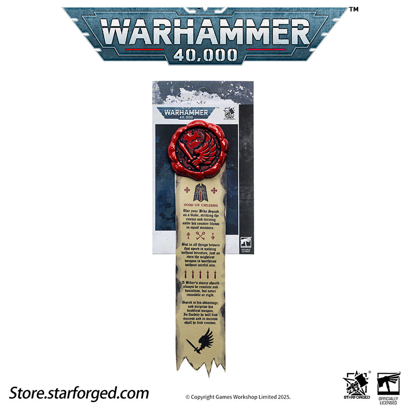 Starforged Warhammer 40K Space Marines Death Company Raven Wing Purity Seal Collection Men's Accessories - Image 10