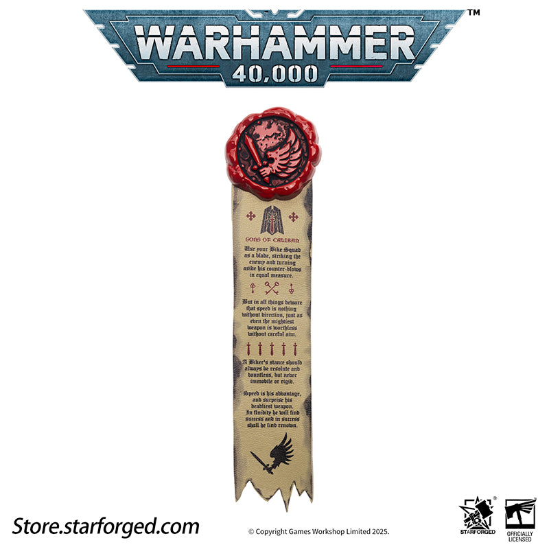 Starforged Warhammer 40K Space Marines Death Company Raven Wing Purity Seal Collection Men's Accessories - Image 14