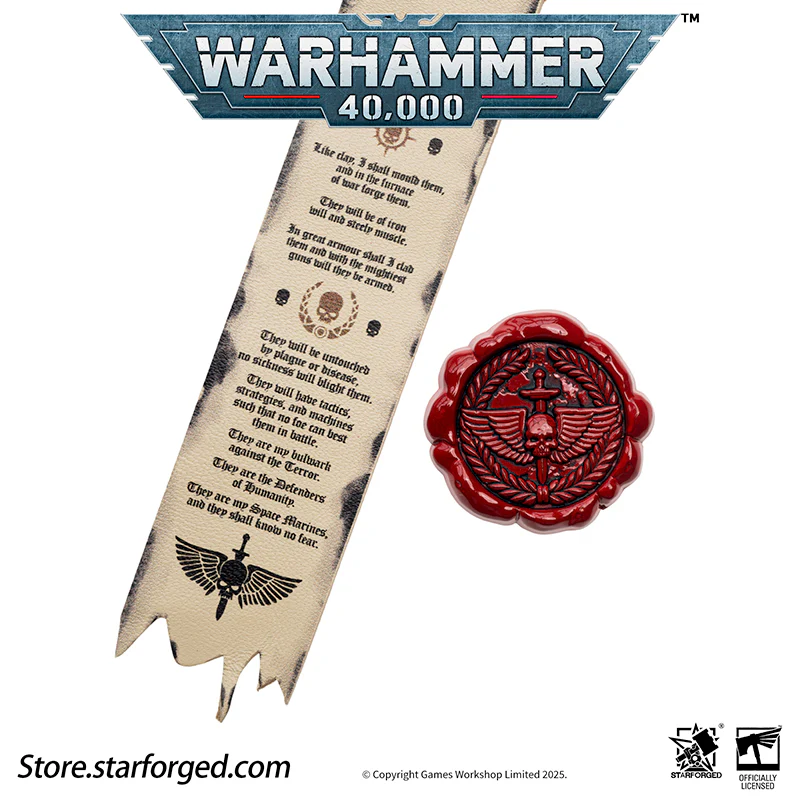 Starforged Warhammer 40K Space Marines Death Company Raven Wing Purity Seal Collection Men's Accessories - Image 16