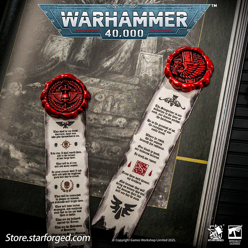 Starforged Warhammer 40K Space Marines Death Company Raven Wing Purity Seal Collection Men's Accessories - Image 2