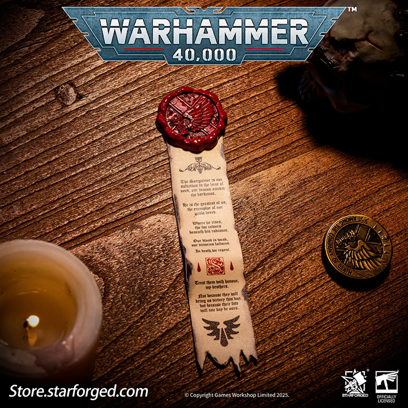 Starforged Warhammer 40K Space Marines Death Company Raven Wing Purity Seal Collection Men's Accessories - Image 3
