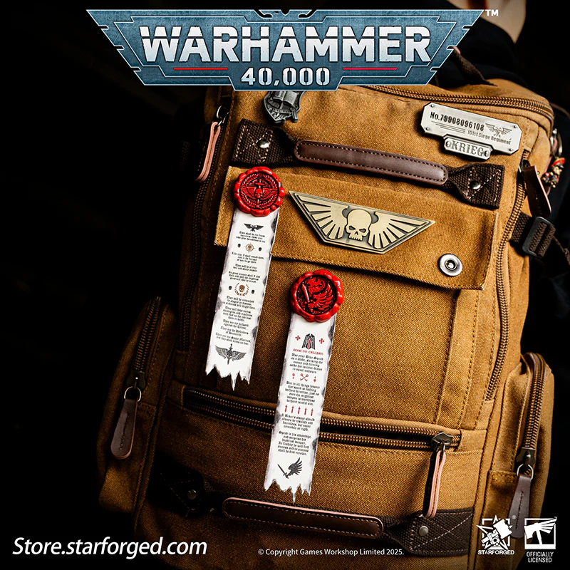 Starforged Warhammer 40K Space Marines Death Company Raven Wing Purity Seal Collection Men's Accessories - Image 4