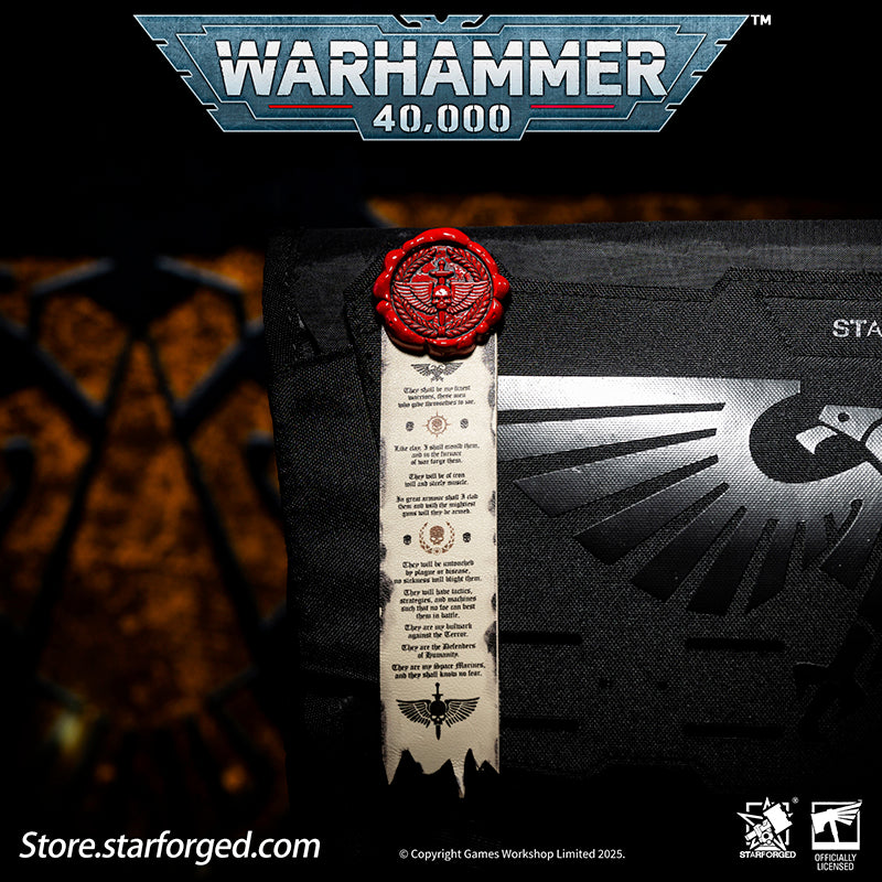 Starforged Warhammer 40K Space Marines Death Company Raven Wing Purity Seal Collection Men's Accessories - Image 5