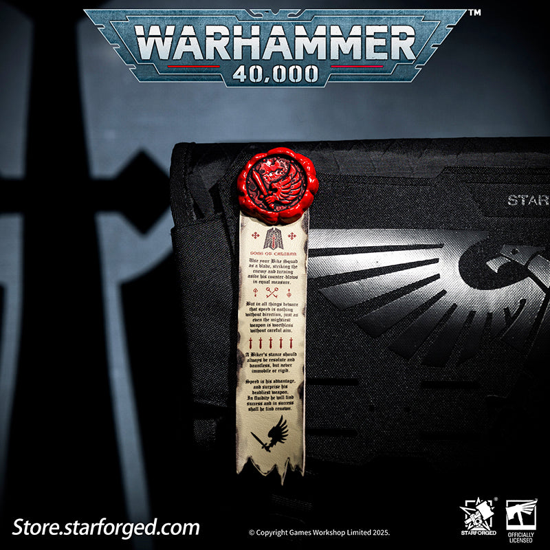 Starforged Warhammer 40K Space Marines Death Company Raven Wing Purity Seal Collection Men's Accessories - Image 7