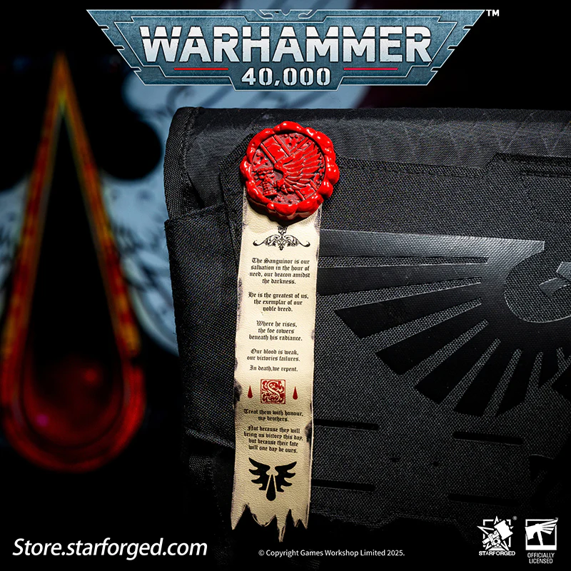 Starforged Warhammer 40K Space Marines Death Company Raven Wing Purity Seal Collection Men's Accessories - Image 8