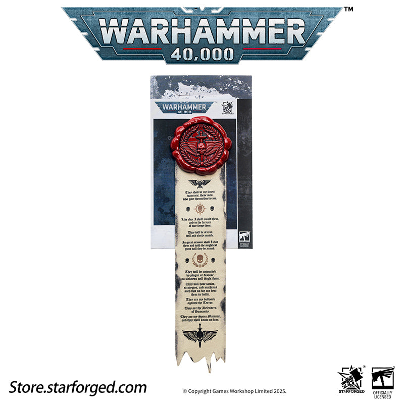 Starforged Warhammer 40K Space Marines Death Company Raven Wing Purity Seal Collection Men's Accessories - Image 9