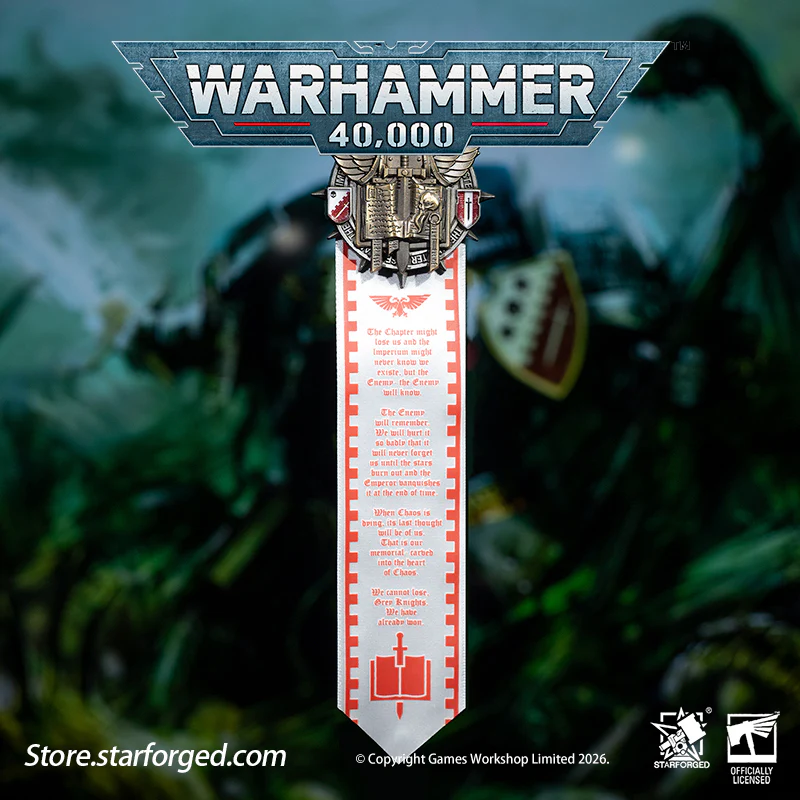 Starforged Warhammer 40K Space Marines Grey Knights Scroll Pin Heavy Badge Men's Fashion Jewelry Pin Badge - Image 5